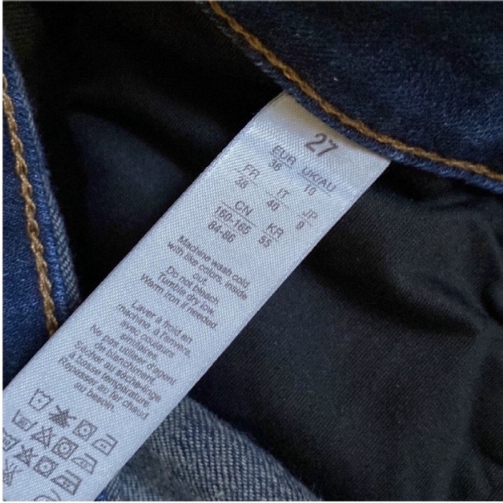 SPANX Spanx Jeans The Slim X Skinny Stretch Denim Jeans Dark Wash size 27 - Picture 8 of 11